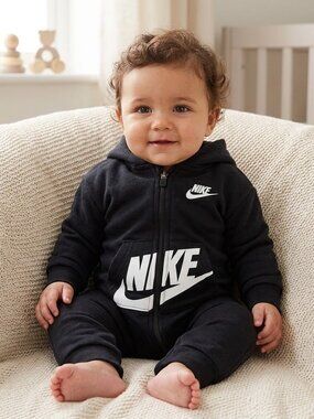 Nike Black Hooded Kids One Piece